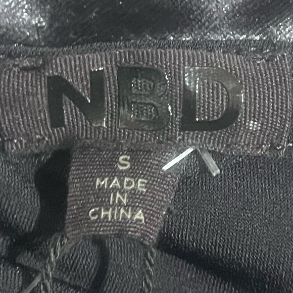 NBD Dee Dee Black Velvet One-Shoulder Mini Dress Puff Sleeve Party Cocktail - Picture 11 of 11